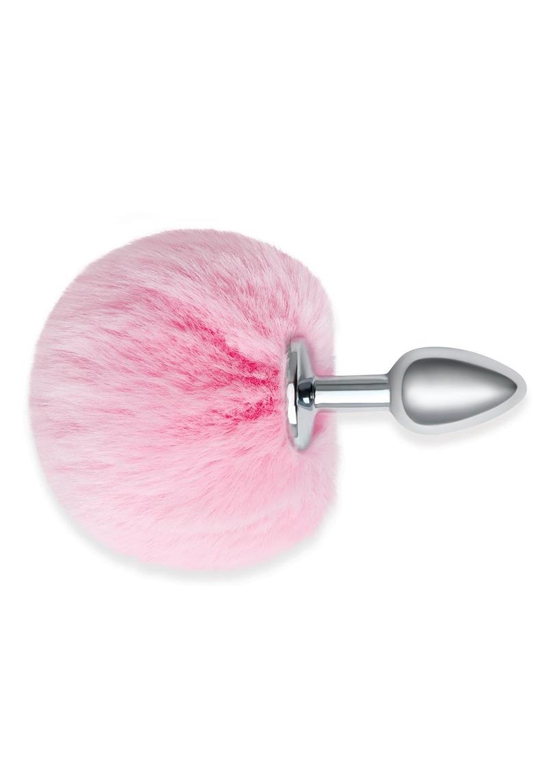 3 Fluffy Bunny Metal Plug W/ Pink Tail