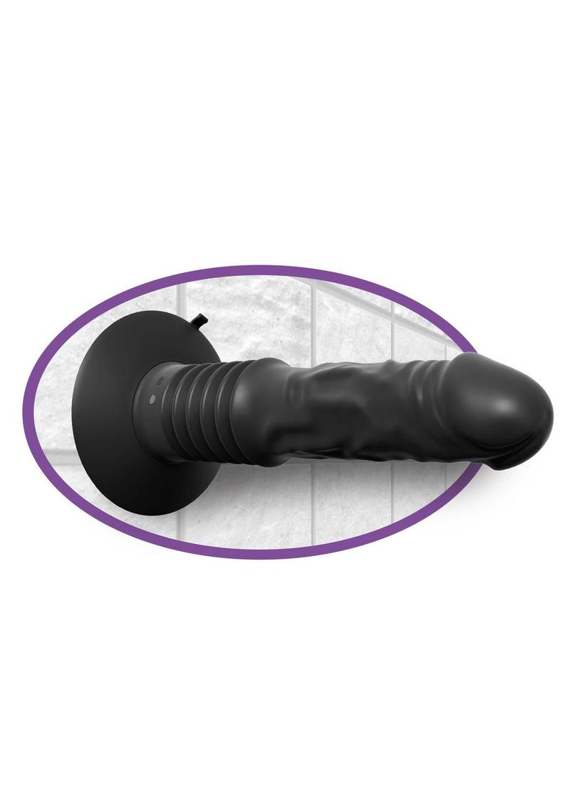 Elite Silicone Vibrating Thrusting Dildo