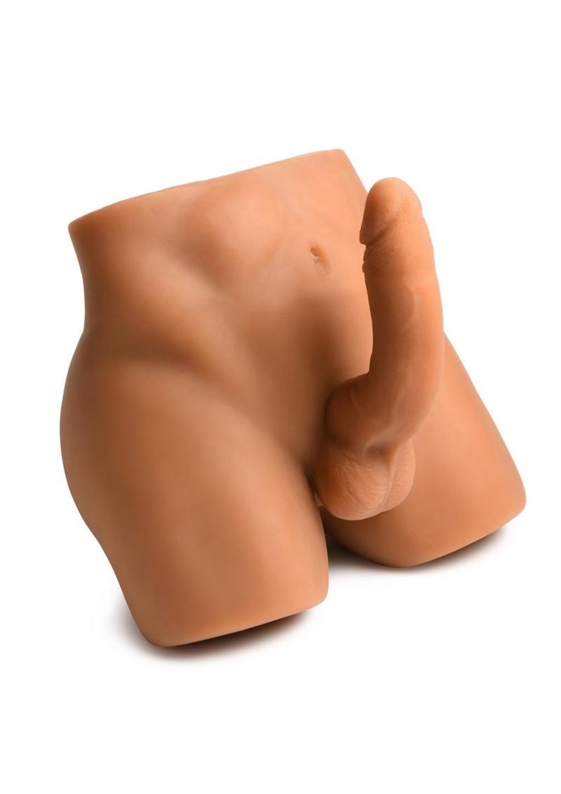 Jock Realistic Masturbator with Thrusting Dildo