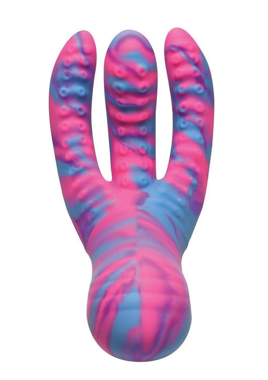 Creature Cocks Tenta-Come Come-Hither Tentacle Silicone Vibrator - Multicolor