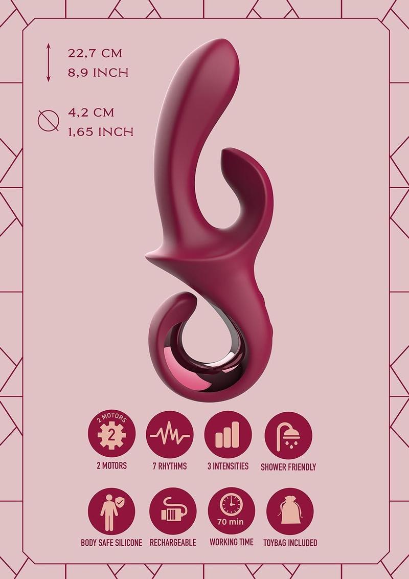 Dreamtoys Glam Duo Vibrator - Red