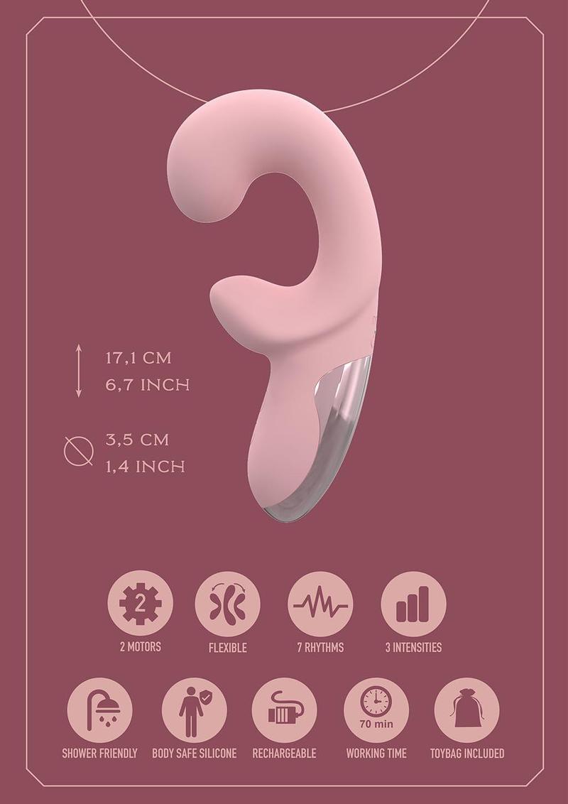 Dreamtoys Glam Flexible Duo Vibrator - Pink