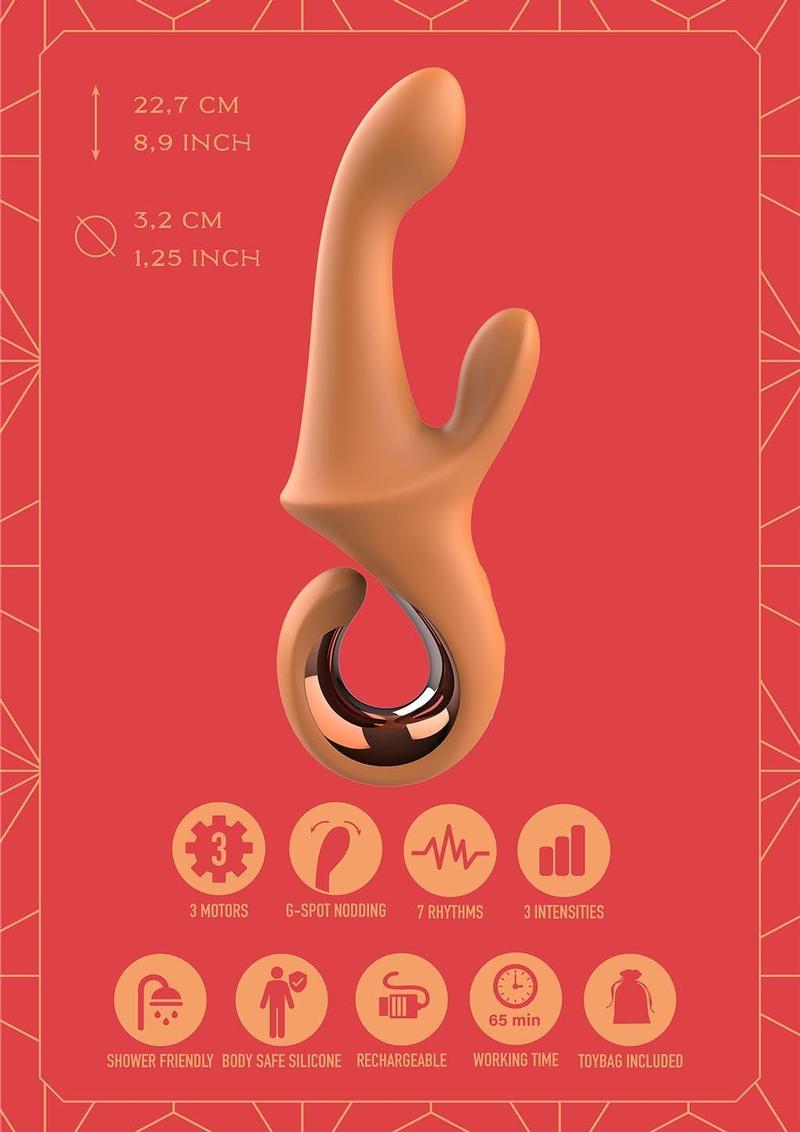 Dreamtoys Glam G-Spot Duo Vibrator - Orange