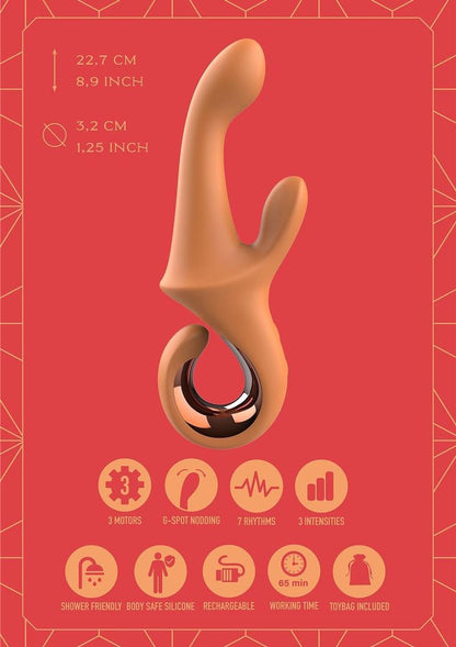 Dreamtoys Glam G-Spot Duo Vibrator - Orange