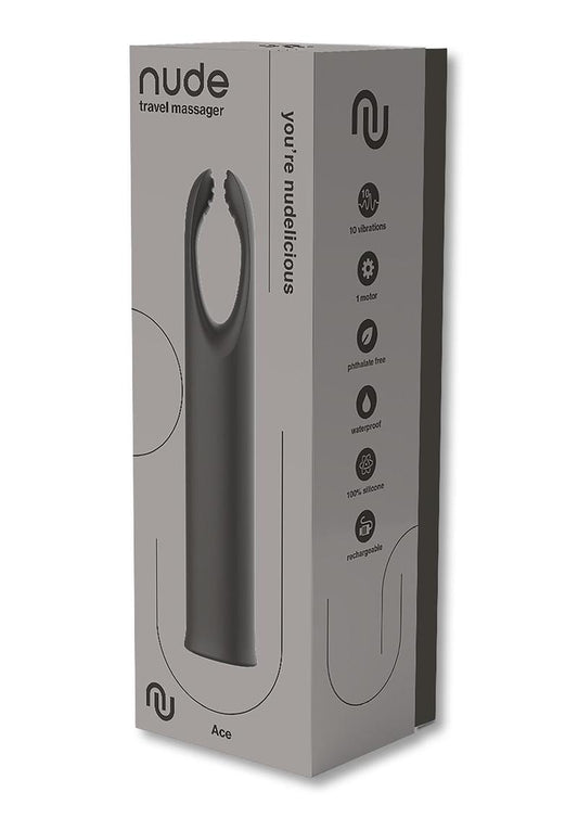 Dreamtoys Nude Ace Travel Massager - Grey