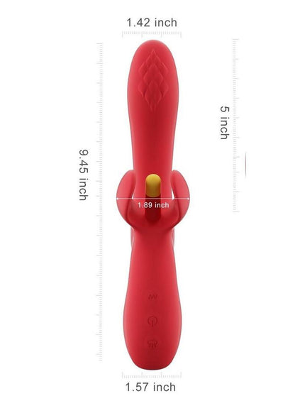 Fortexa Kinky Finger Flapping Rechargeable Silicone Clit and G-Spot Vibrator with App Control
