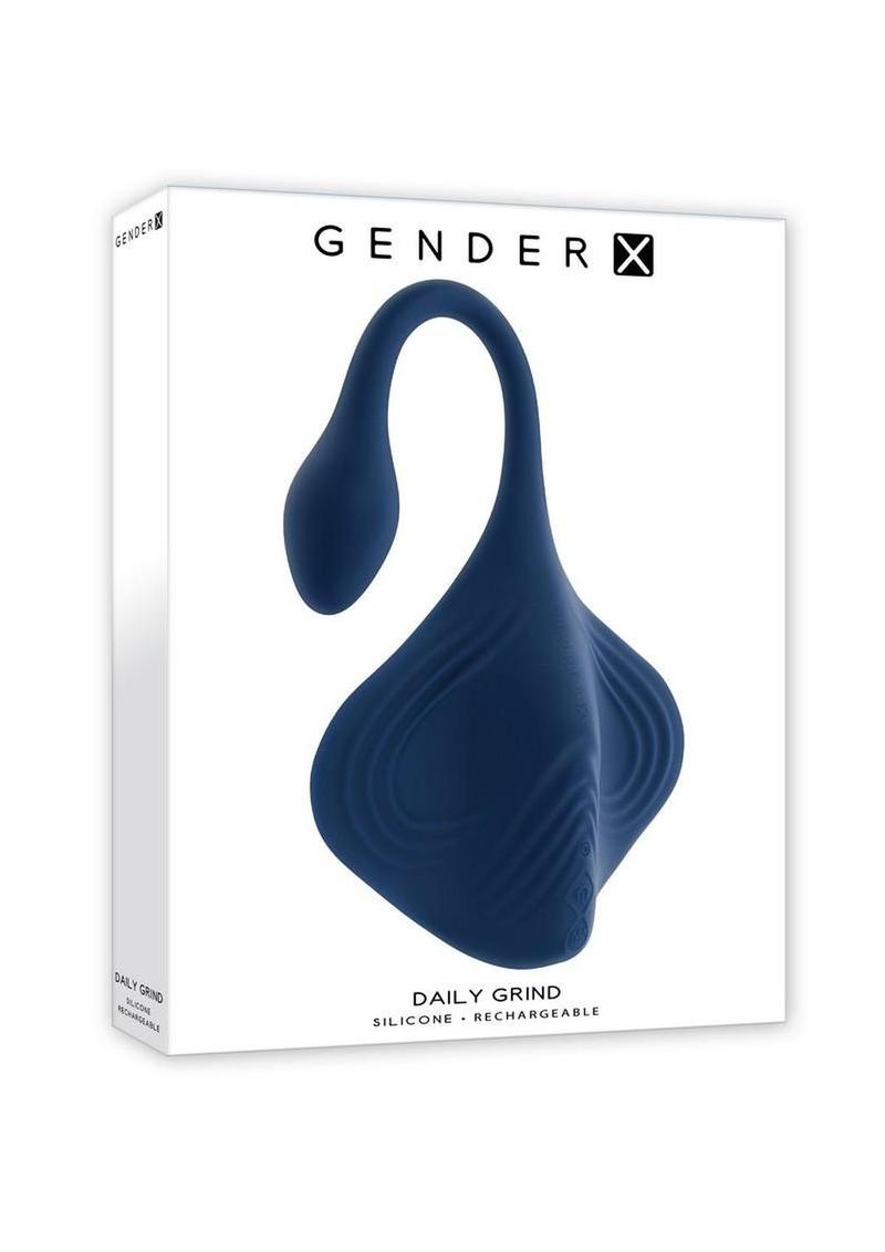 Gender X Daily Grind Rechargeable Silicone Vibrator - Blue