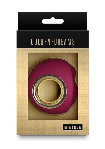 Gold-N-Dreams Minerva Rechargeable Silicone Vibrator - Gold/Magenta/Purple