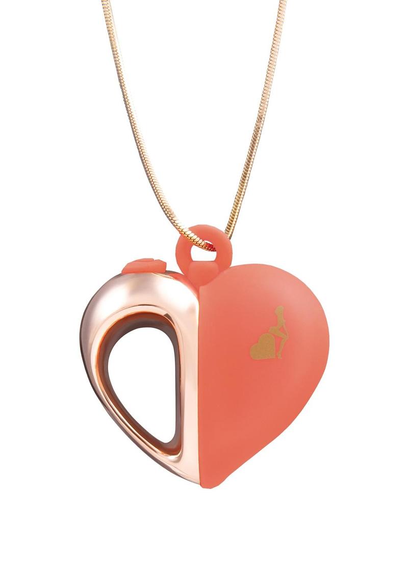 Lapdance Heart Pendant Wearable Necklace Vibrator