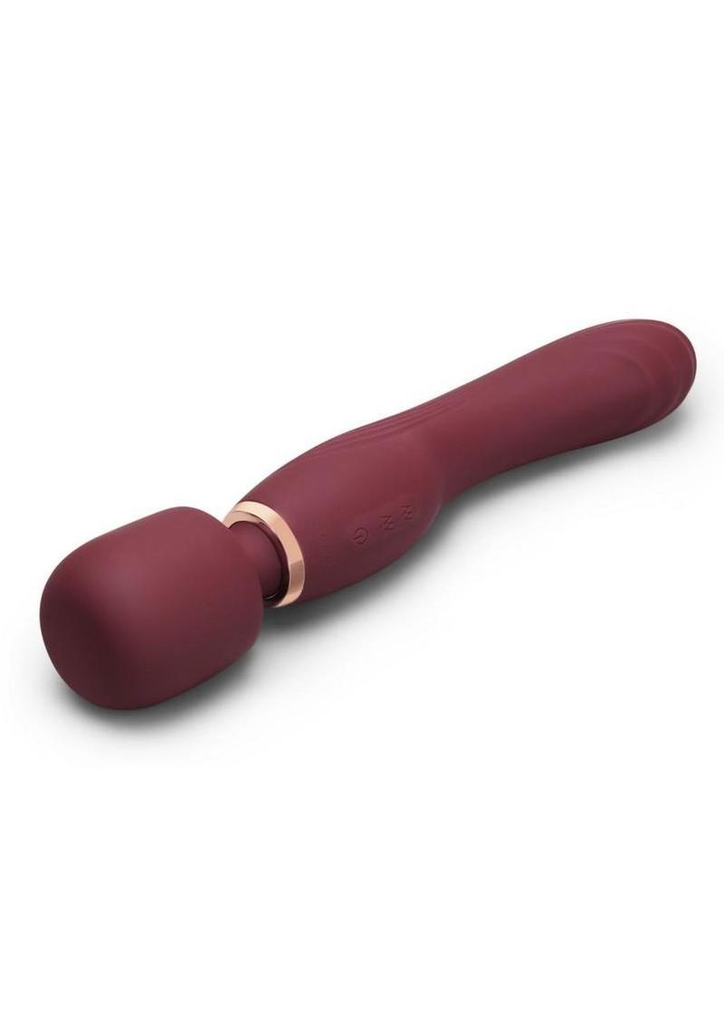 Le Wand Flat Top Fusion G Rechargeable Silicone Vibrator - Ruby