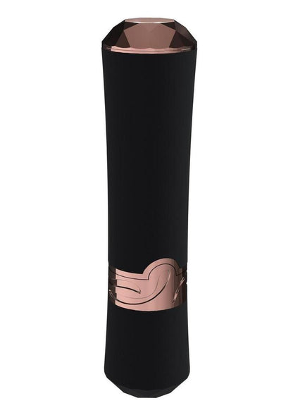 Loveline Dahlia 10 Function Silicone Lipstick Vibrator - Black/Red