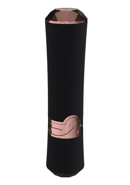 Loveline Dahlia 10 Function Silicone Lipstick Vibrator - Black/Red