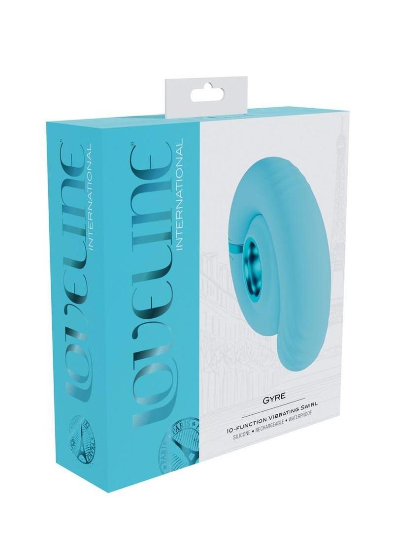 Loveline Gyre 10 Speed Rechargeable Swirl Vibrator - Blue