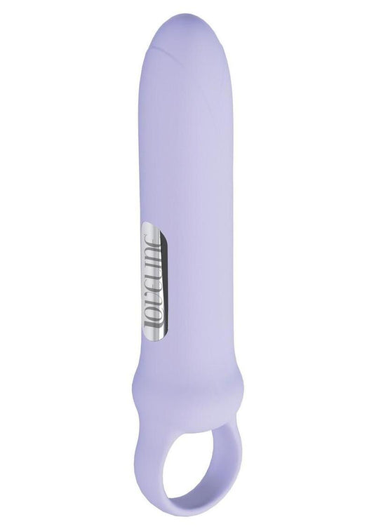 Loveline Harmony Loop Grip 10 Function Rechargeable Silicone Vibrator - Lavender/Purple