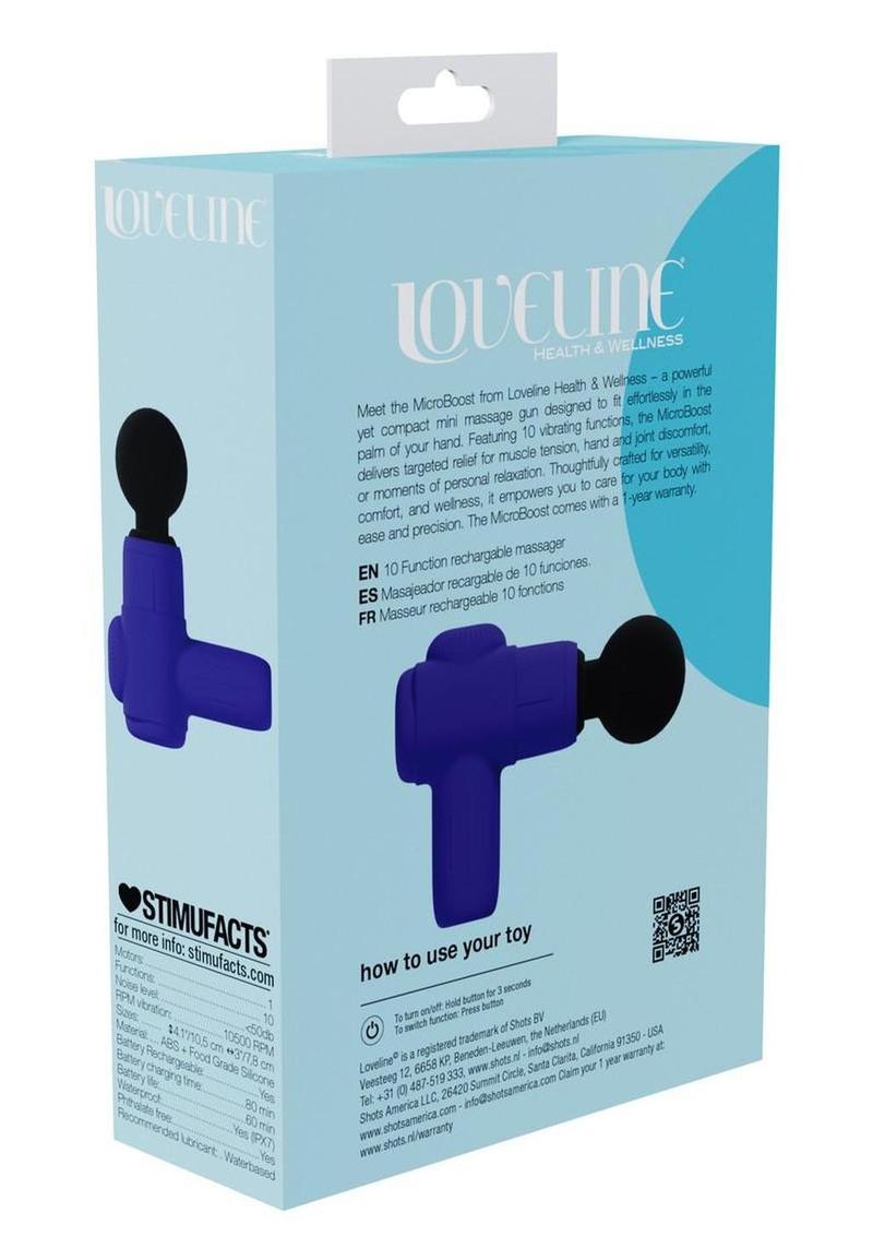 Loveline Microboost 10 Function Vibrating Rechargeable Silicone Massager