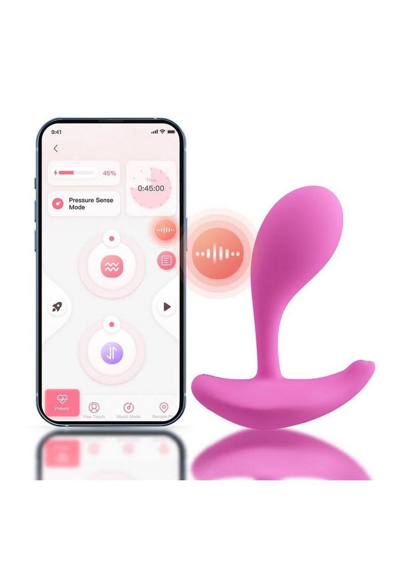 Oly 2 Pressure Sensing App Enabled Wearable Rechargeable Silicone Clit and G-Spot Vibrator