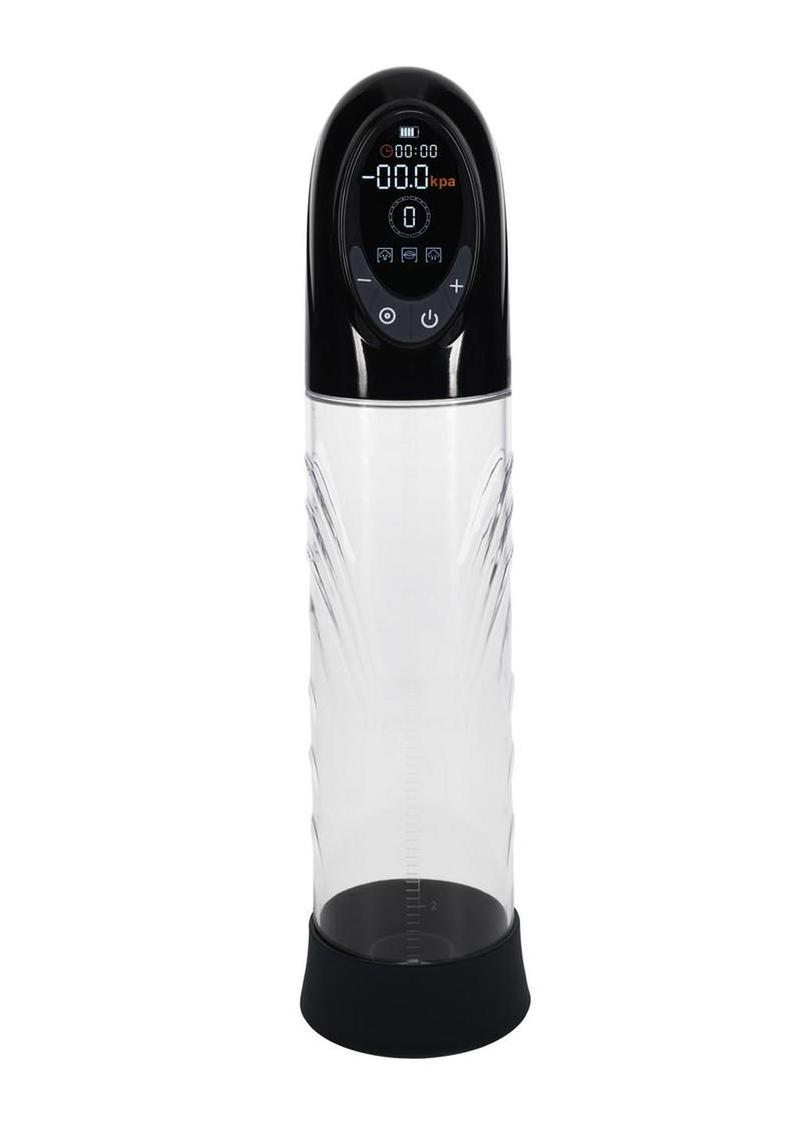Pumped Cyberpulse 13 Function Automatic Rechargeable Penis Pump - Black