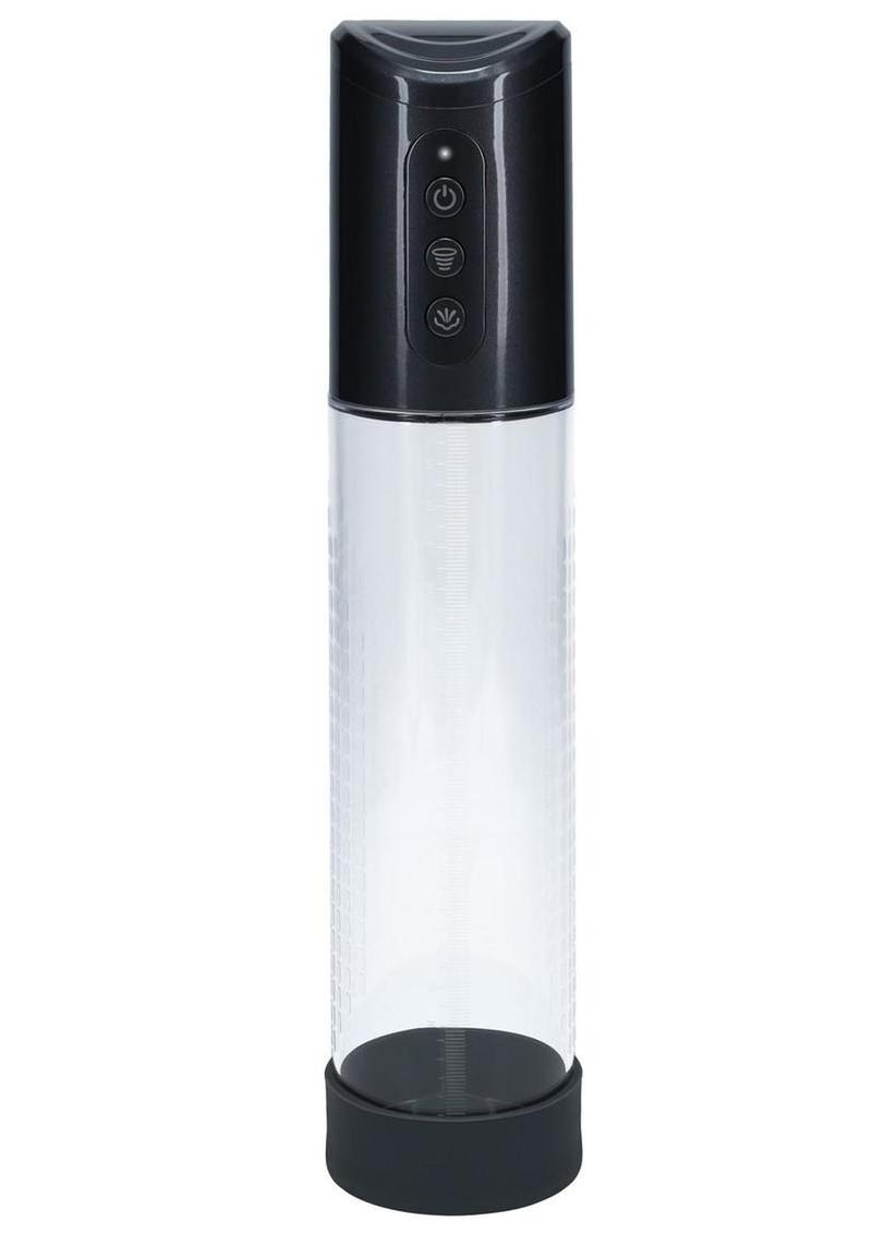 Pumped Hyperpump 3 Function Automatic Rechargeable Penis Pump - Grey/Gun Metal