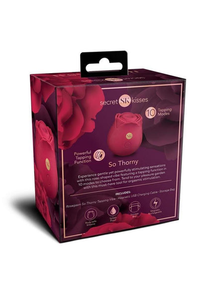 Secret Kisses Rosegasm So Thorny Rechargeable Silicone Vibrator