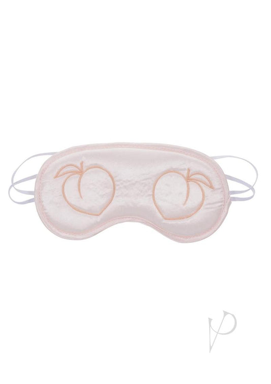Sex and Mischief Peaches N Creame Blindfold - Ivory/Orange