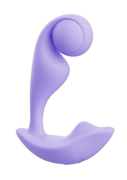 Trill Wearable Single Ball Rechargeable Silicone Dual Vibrator - Lavender/Purple