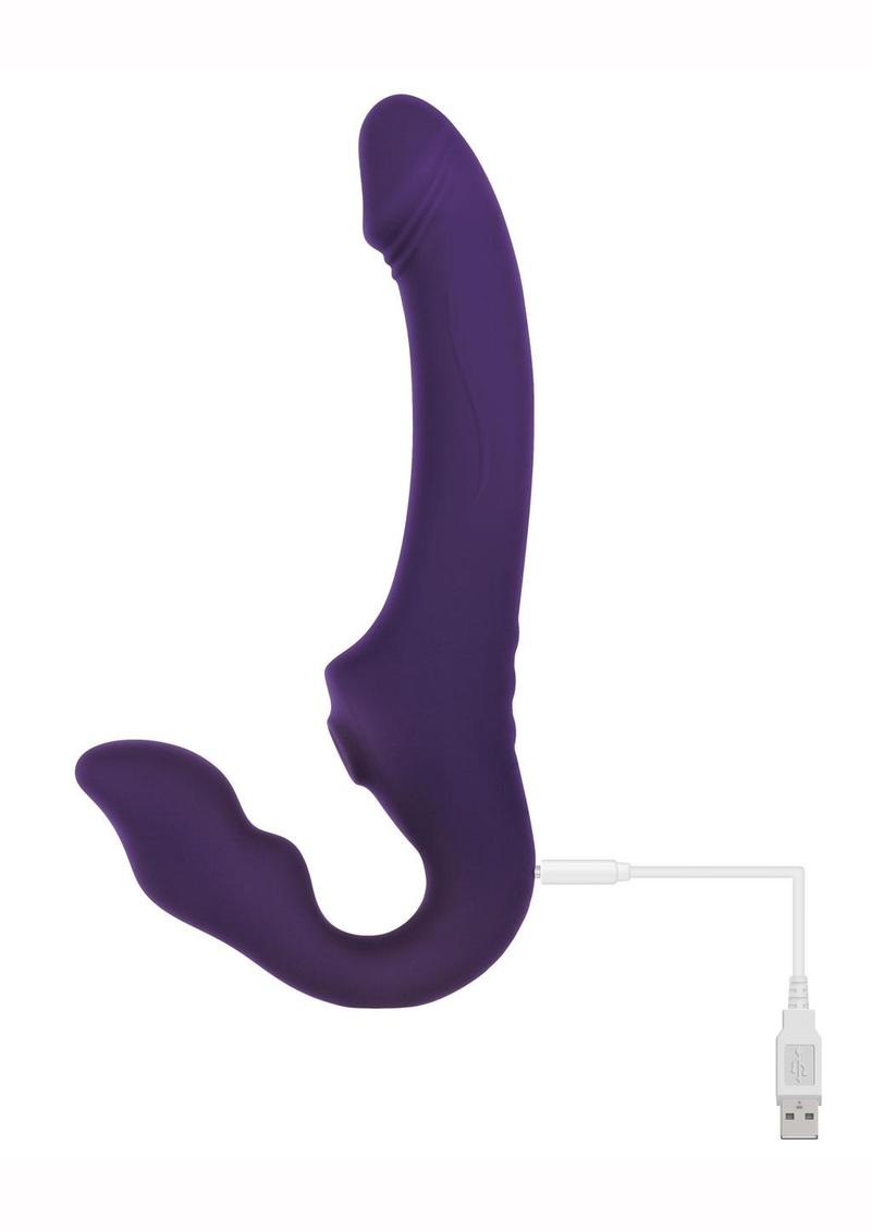 2 in 1 Rechargeable Silicone Vibrator with Remote Control