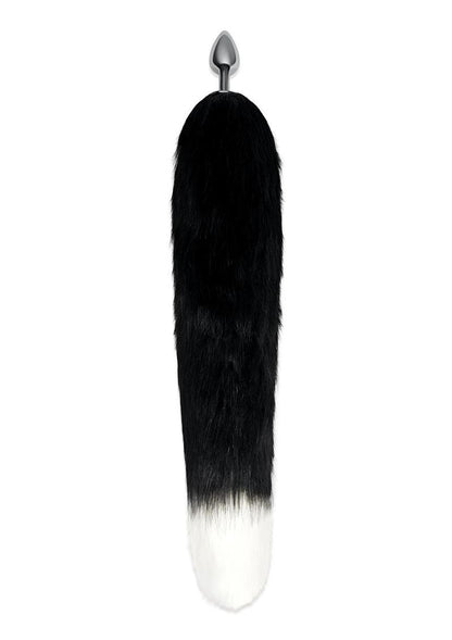 3 Metal Plug W/ 14 Blk Indigo Fox Tail