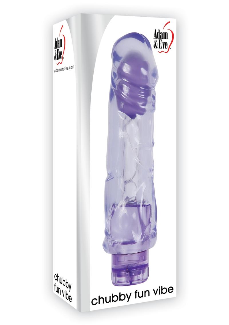 Adam and Eve Chubby Fun Realistic Vibrator - Purple