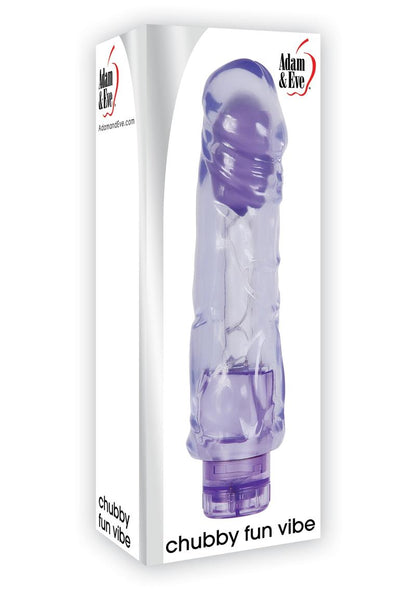 Adam and Eve Chubby Fun Realistic Vibrator - Purple