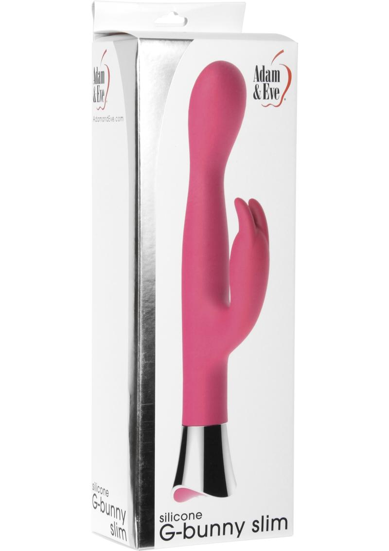 Adam and Eve G-Bunny Slim Silicone Rabbit Vibrator - Pink