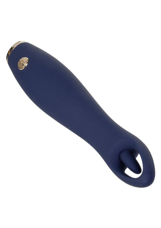 Chic Jasmine Silicone Rechargeable Stimulator - Blue
