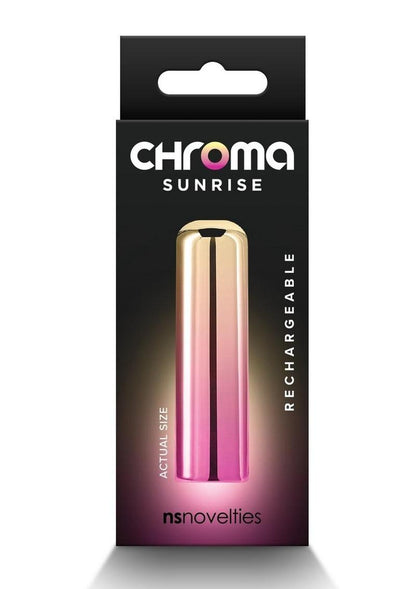 Chroma Sunrise Rechargeable Vibrator - Multicolor - Small