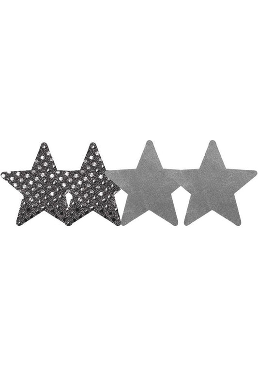 Dark Angel Stars - Silver/White