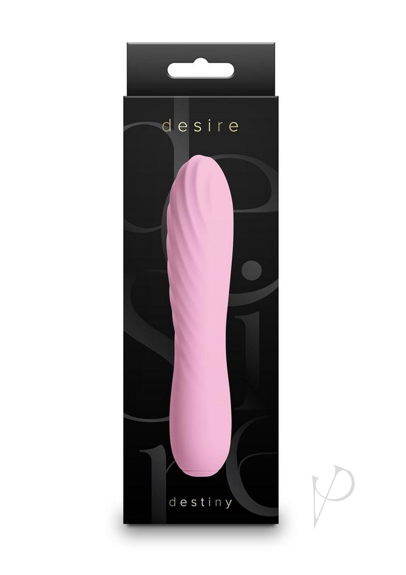 Desire Destiny Rechargeable Silicone Vibrator - Pink