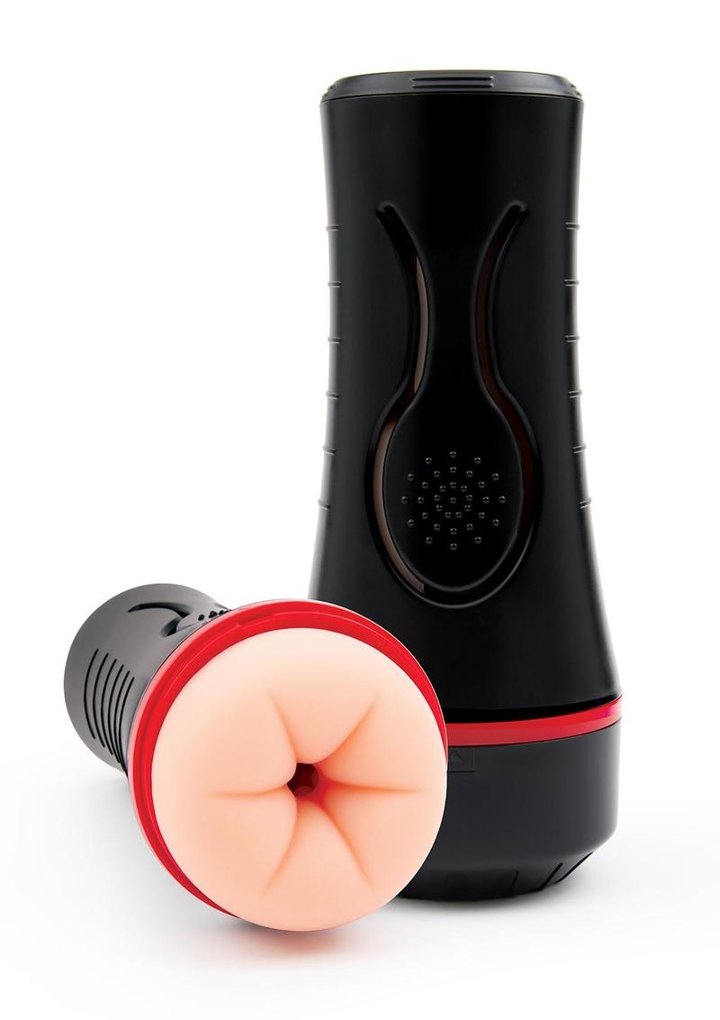 Envy Squeezable Vibrating Ass Stroker - Black