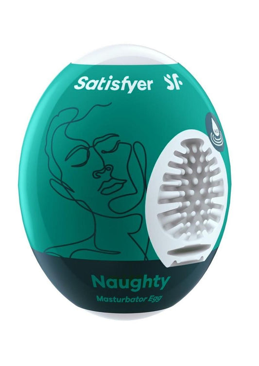 Satisfyer Masturbator Egg 3 Pack Set (Naughty, Savage, Crunchy - Assorted Colors/Multicolor