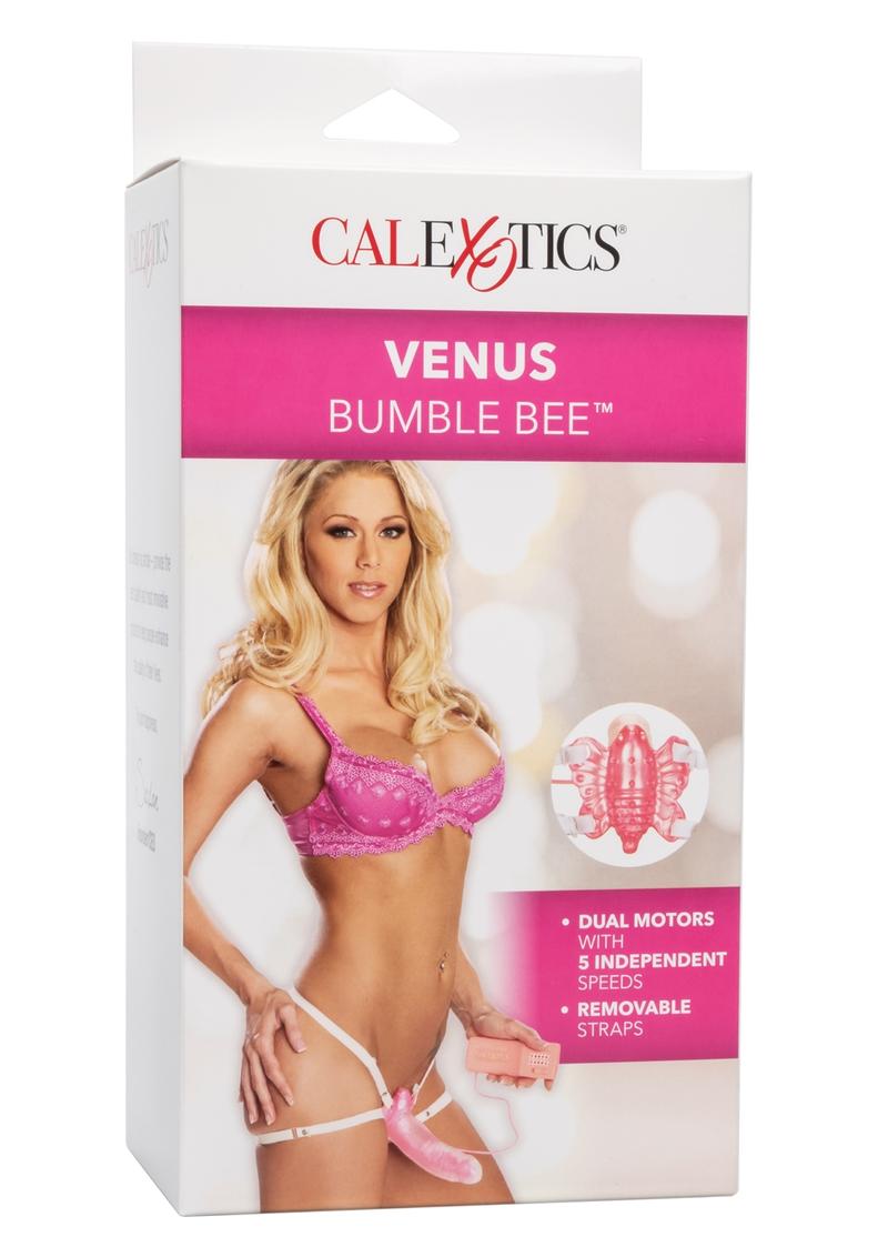 Venus Bumble Bee Strap-On Dildo - Pink/Purple