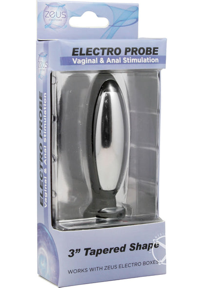 Zeus Electrosex Torpedo Plug - Black - Small
